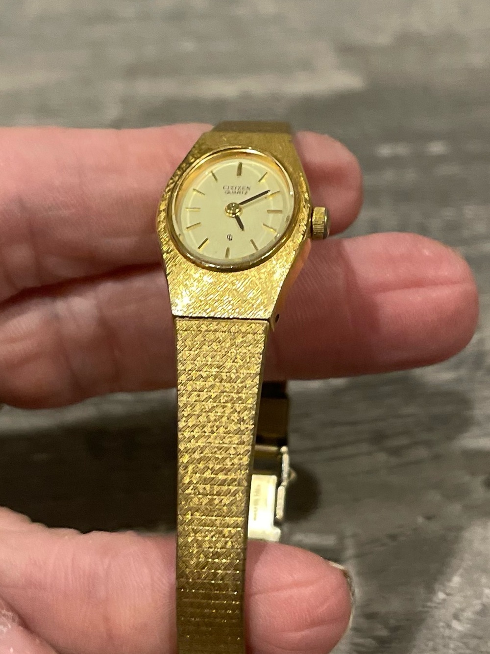Citizen Women's Gold Bracelet Watch with Champagne Dial